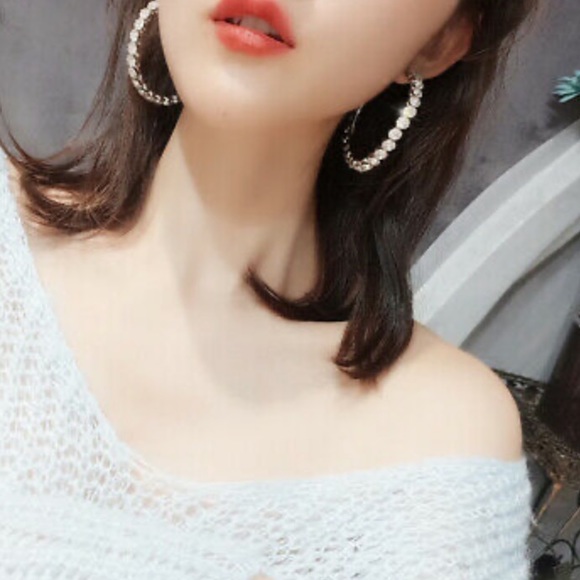 NEW 18k gold plated hoop earrings - Picture 5 of 5